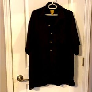 Men’s xxl black linen shirt